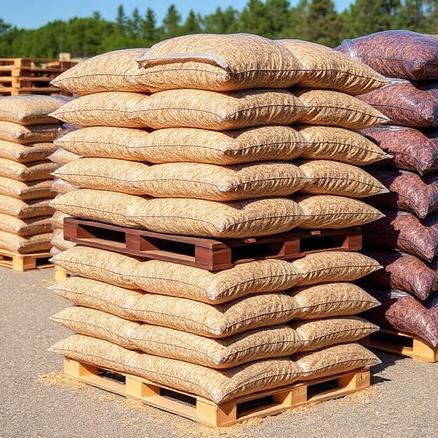 Double-shredded mulch (pallet)